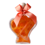 Prinz Roter Apfel Likör mit Goldglitzer- Doppelherz